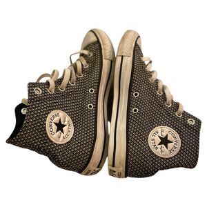 Converse Chuck Taylor All Star Women’s Shoes Size 7.5 High Top Woven Geometric